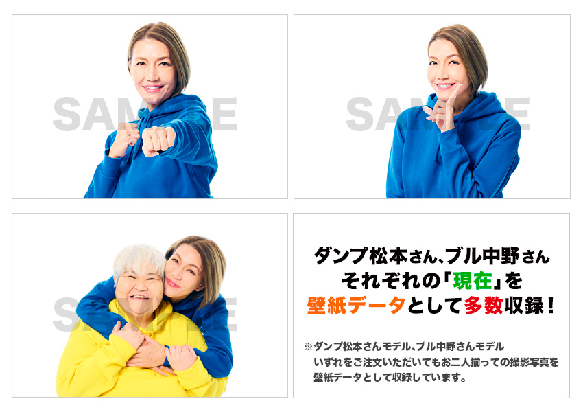 ブル中野さんそれぞれの「現在」を壁紙データとして多数収録