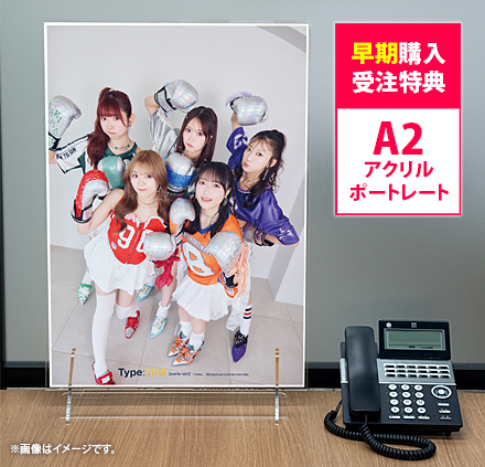 13周年記念A2サイズのアクリルポートレート